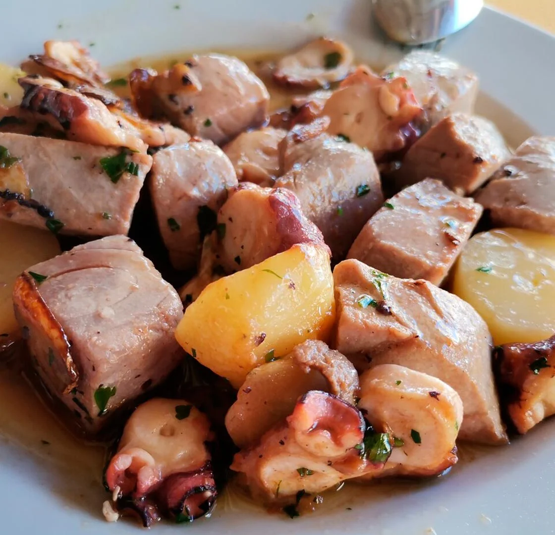 Tapa de pulpo a la gallega